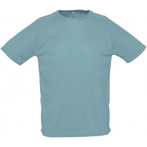 T-SHIRT CINZA SPORTY 100% POL. RESPIRÁVEL